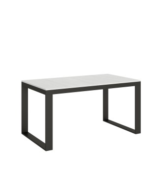 Tecno Evolution table - Extendable table 90x160/264 cm Tecno Evolution White Ash Anthracite frame