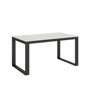 Tecno Evolution table - Extendable table 90x160/264 cm Tecno Evolution White Ash Anthracite frame