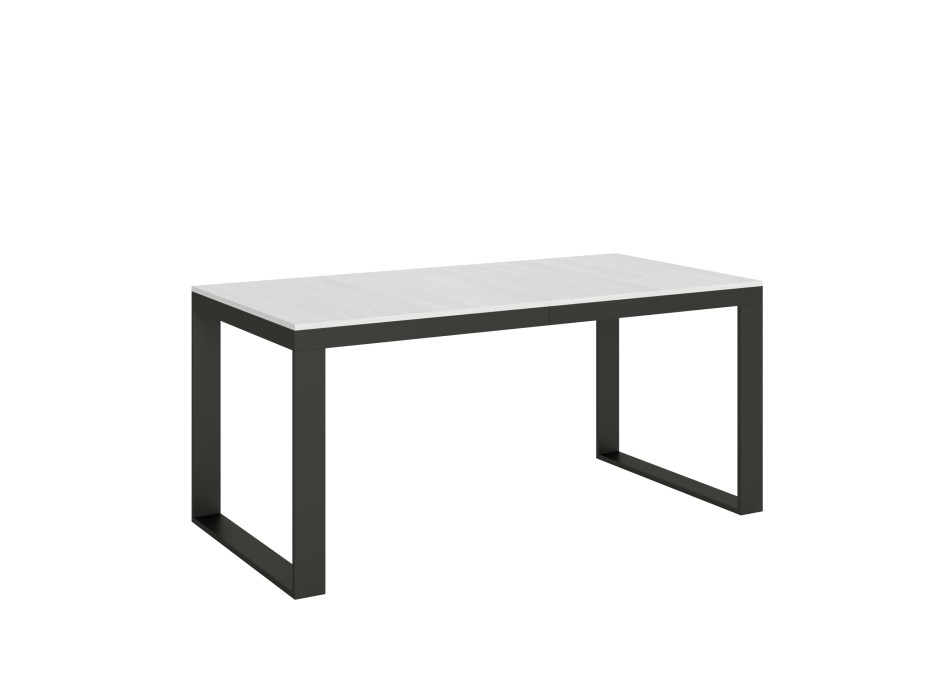 Tecno Evolution table - Extendable table 90x180/284 cm Tecno Evolution White Ash Anthracite frame