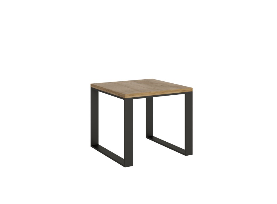 Tecno Libra table - Opening table 90x90/180 cm Tecno Libra Oak Nature Anthracite frame