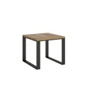 Opening table 90x90/180 cm Tecno Libra Anthracite frame