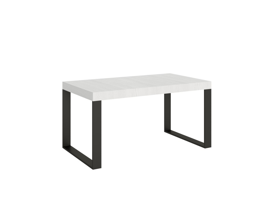 Tecno Premium Table - Extendable table 90x160/264 cm Tecno Premium White Ash Anthracite frame