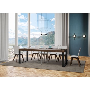 Tecno Premium Table - Extendable table 90x90/246 cm Tecno Premium White Ash