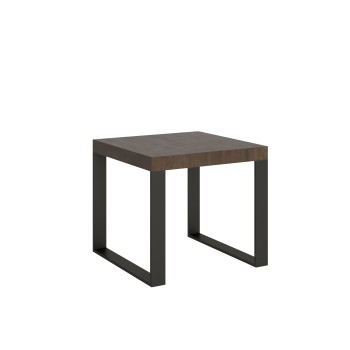 Tecno table - Extendable table 90x90/246 cm Tecno White Ash Anthracite frame