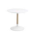 Trick table Ø 90 cm, white lacquer