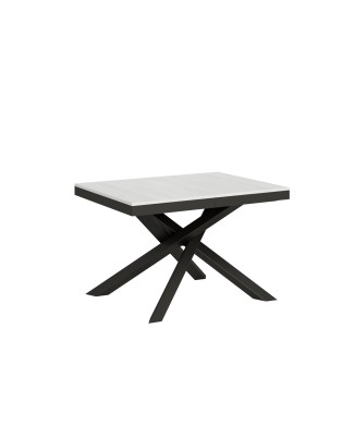 Volantis Evolution table Anthracite frame - Extendable table 90x120/224 cm Volantis Evolution White Ash Anthracite frame