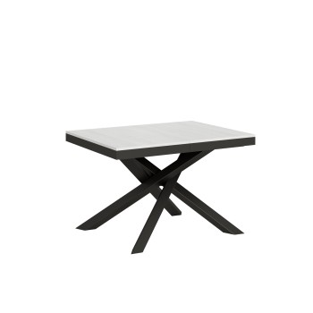 Volantis Evolution table Anthracite frame - Extendable table 90x120/224 cm Volantis Evolution White Ash Anthracite frame