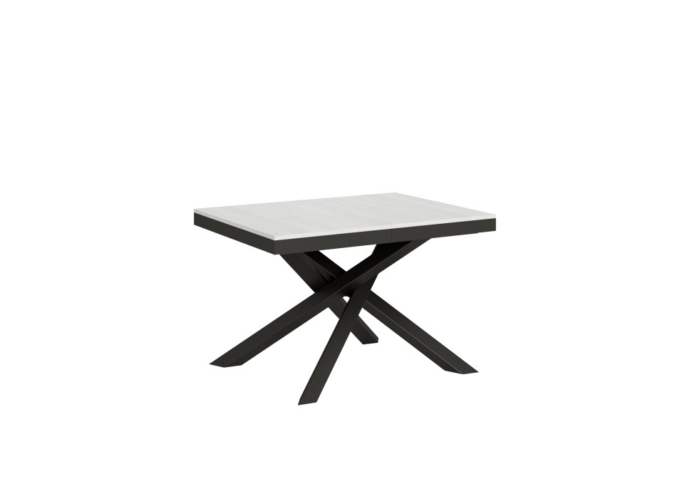 Volantis Evolution table Anthracite frame - Extendable table 90x120/224 cm Volantis Evolution White Ash Anthracite frame