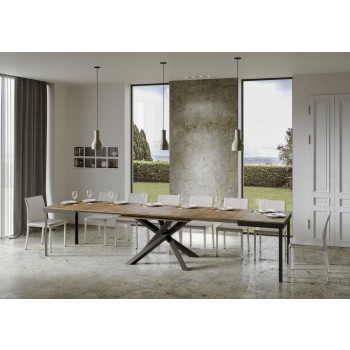 Volantis Evolution table Anthracite frame - Extendable table 90x120/380 cm Volantis Evolution White Ash Anthracite frame