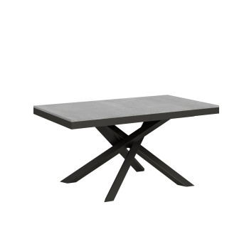 Volantis Evolution table Anthracite frame - Extendable table 90x160/264 cm Volantis Evolution White Ash Anthracite frame