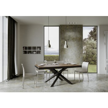 Volantis Evolution table Anthracite frame - Extendable table 90x160/264 cm Volantis Evolution White Ash Anthracite frame