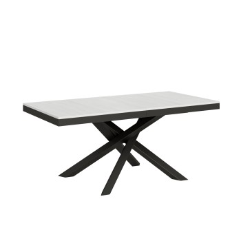 Volantis Evolution table Anthracite frame - Extendable table 90x180/284 cm Volantis Evolution White Ash Anthracite frame