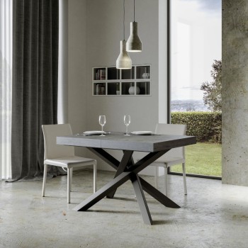 Volantis Premium table Anthracite frame - Extendable table 90x120/224 cm Volantis Premium White Ash Anthracite frame