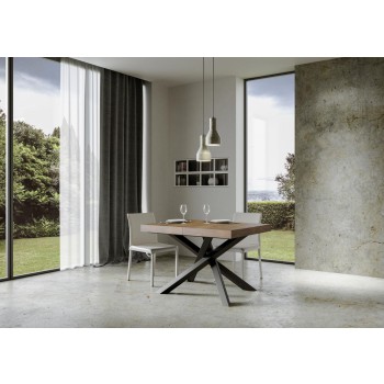 Volantis Premium table Anthracite frame - Extendable table 90x120/224 cm Volantis Premium White Ash Anthracite frame