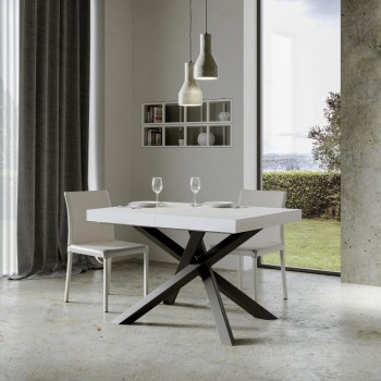 Volantis Premium table Anthracite frame - Extendable table 90x120/224 cm Volantis Premium White Ash Anthracite frame