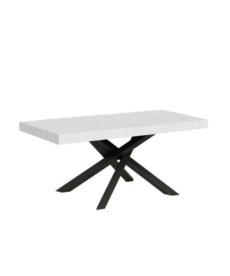 Volantis Premium table Anthracite frame - Extendable table 90x120/224 cm Volantis Premium White Ash Anthracite frame