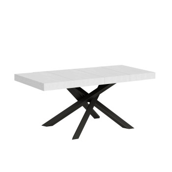 Volantis Premium table Anthracite frame - Extendable table 90x120/224 cm Volantis Premium White Ash Anthracite frame