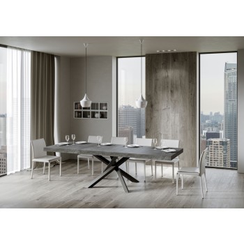 Volantis Premium table Anthracite frame - Extendable table 90x160/264 cm Volantis Premium White Ash Anthracite frame