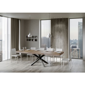 Volantis Premium table Anthracite frame - Extendable table 90x160/264 cm Volantis Premium White Ash Anthracite frame