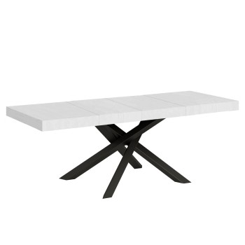 Volantis Premium table Anthracite frame - Extendable table 90x160/264 cm Volantis Premium White Ash Anthracite frame