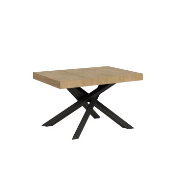 Volantis table Anthracite frame - Extendable table 90x120/224 cm Volantis White Ash Anthracite frame