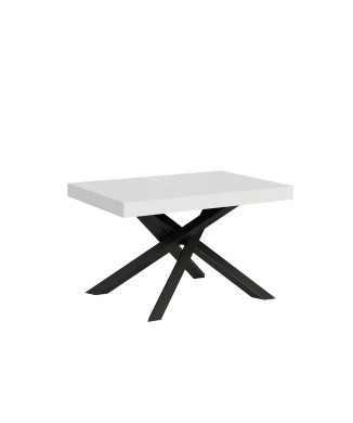 Volantis table Anthracite frame - Extendable table 90x120/224 cm Volantis White Ash Anthracite frame