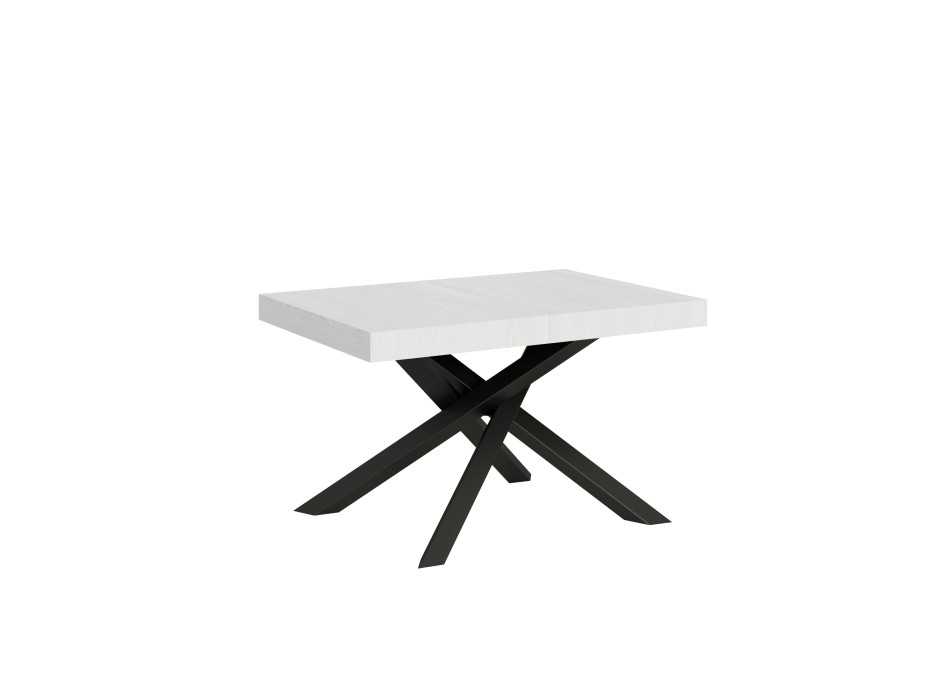 Volantis table Anthracite frame - Extendable table 90x120/224 cm Volantis White Ash Anthracite frame