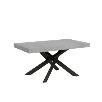 Volantis table Anthracite frame - Extendable table 90x160/264 cm Volantis White Ash Anthracite frame