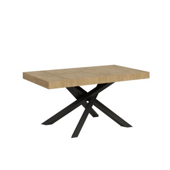 Volantis table Anthracite frame - Extendable table 90x160/264 cm Volantis White Ash Anthracite frame