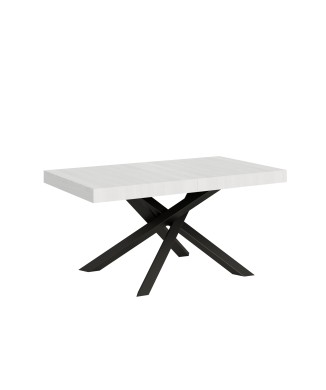 Volantis table Anthracite frame - Extendable table 90x160/264 cm Volantis White Ash Anthracite frame