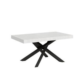 Volantis table Anthracite frame - Extendable table 90x160/264 cm Volantis White Ash Anthracite frame