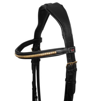 ENGLISH BRIDLE WITH CLINCHER AND RUBBER REINS