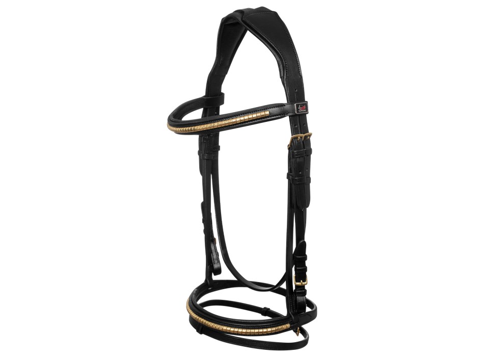 ENGLISH BRIDLE WITH CLINCHER AND RUBBER REINS