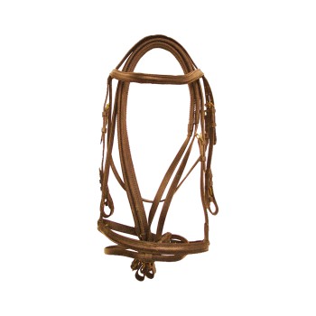 ENGLISH HEADSTALL RUBBER REINS