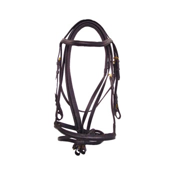 ENGLISH HEADSTALL RUBBER REINS