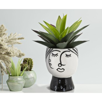 POT FACE VASE