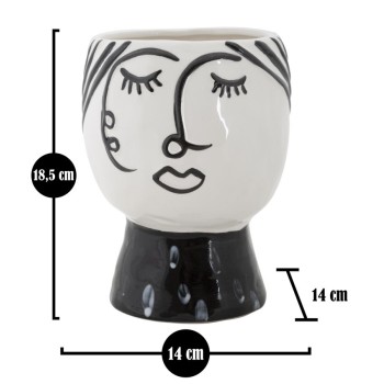 POT FACE VASE